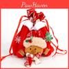 Festive Christmas Santa Drawstring Gift Bag Perfect For Holiday Celebrations