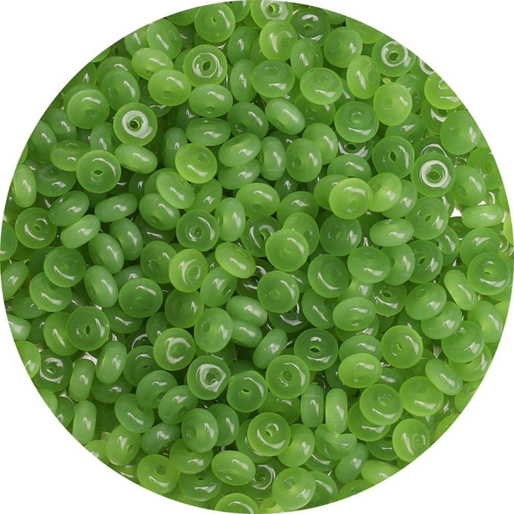 105Pcs Mixed Color DIY Jewelry Beads Multi-clolor Crystal Beads Flat Round Beads Mobile Phone Chain