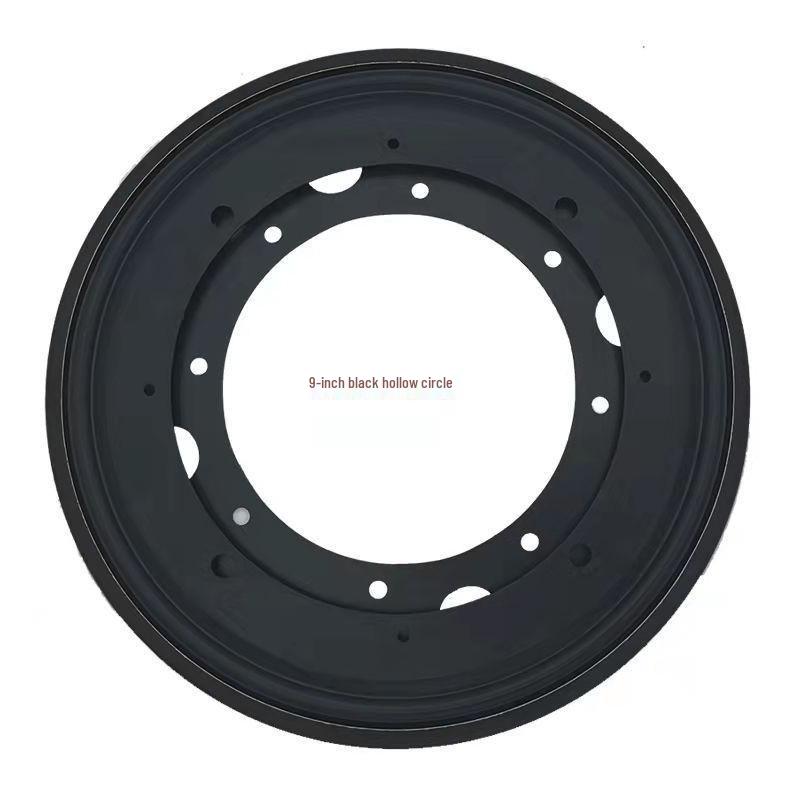 3-12 Inch Universal Black Iron Rotating Base with Full Ball Bearings for Furniture, TV Cabinets, and Bookshelves