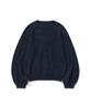 ERER Balloon Sleeve Scallop Knit Navy