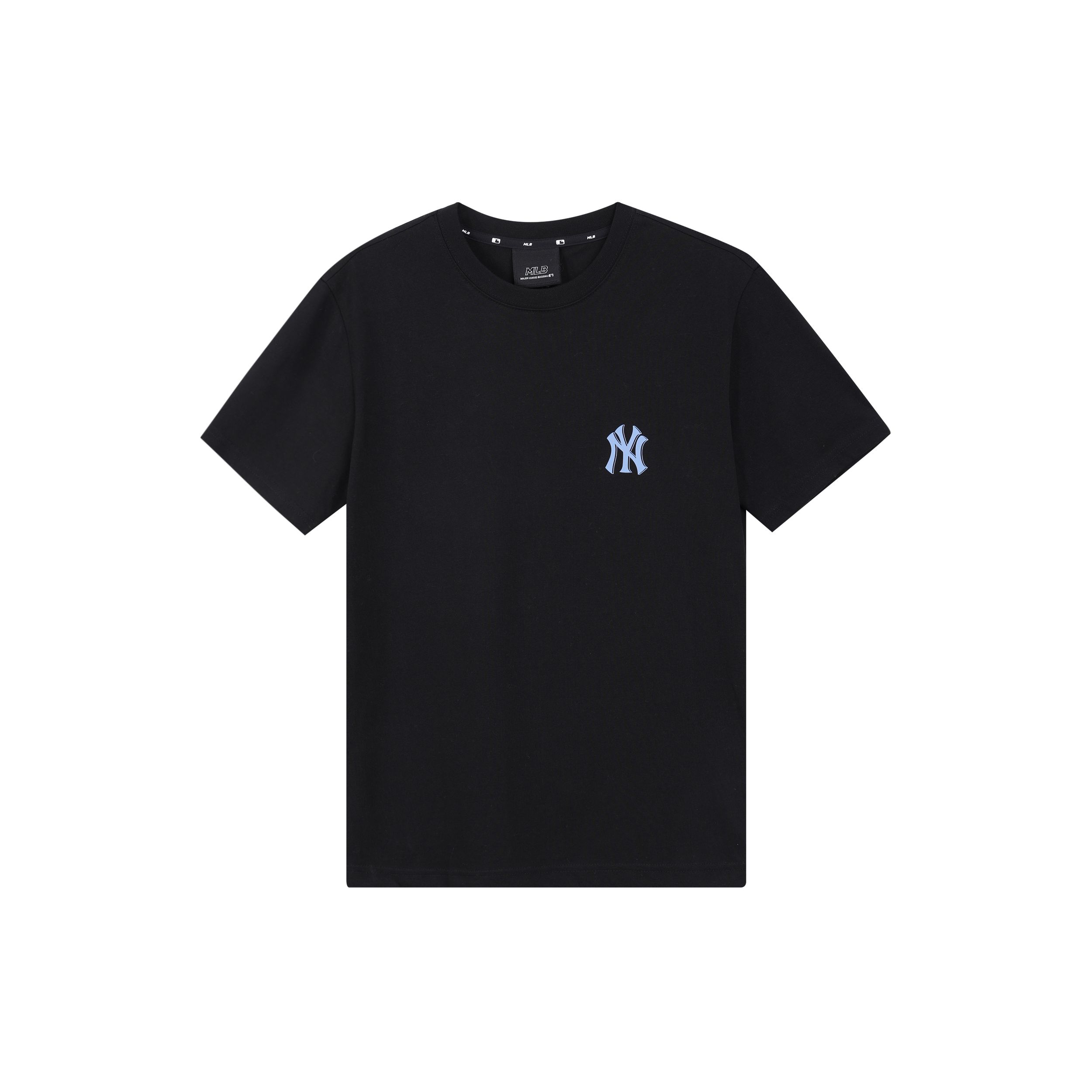 MLB New York Yankees Letter Klassisches Rundhals-T-Shirt mit geraden kurzen Ärmeln Unisex Oberteile Schwarz 31TS11131-50L S black