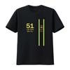 T-shirt Day Of Thunder Motorsports Design Double Face Avec Numéro de Course 51 T-shirt Décontracté À Col Rond Impression Pour