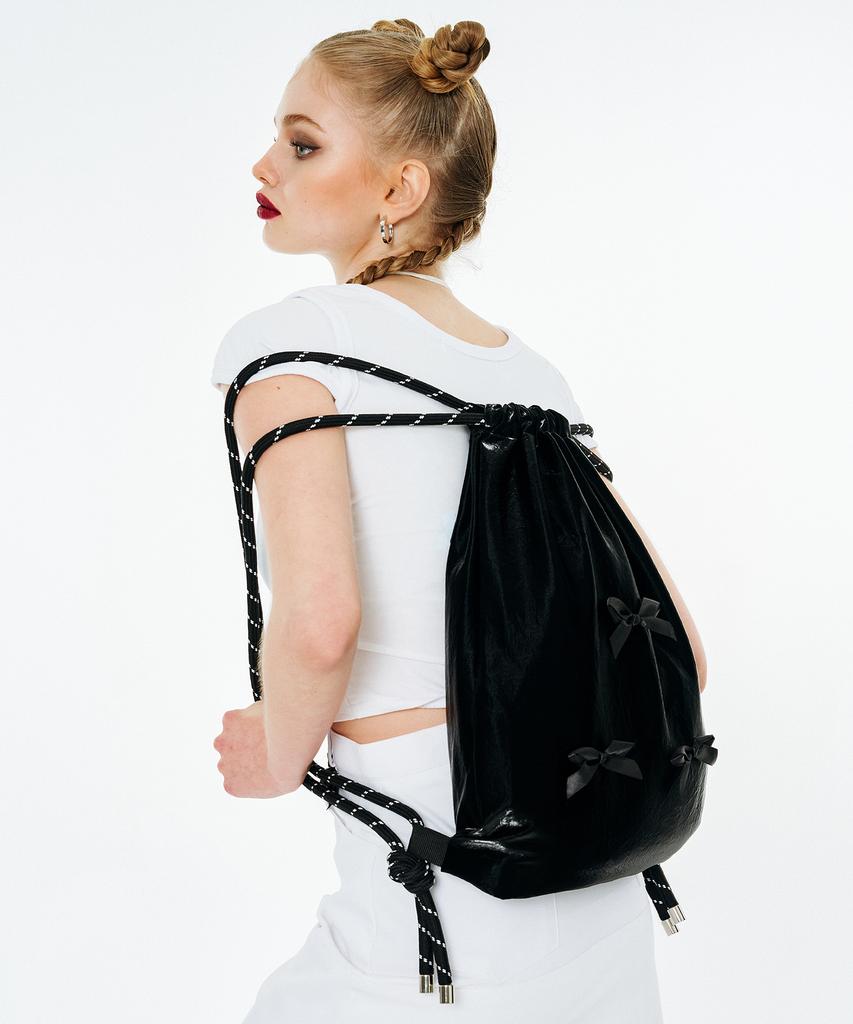 Other-Worldly Ribbon Gym Sack [Black]