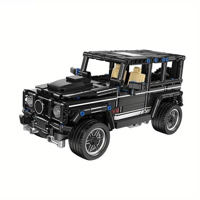 

Внедорожник с дистанционным управлением, строительные блоки, радиоуправляемая машина, сборная модель, кирпичи, детские развивающие игрушки «сделай сам», подарки на день рождения для мальчика серый