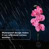Waterproof Solar Moth Orchid Light Activated Yard LED Lamp Garden Pathway Lawn Light