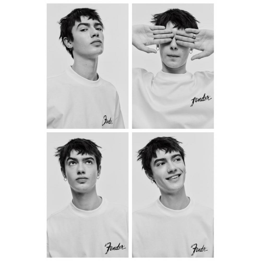 H M Oversized FiT T sHirT wHiTe Fender