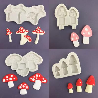 Houbová forma na dorty Formičky na bonbóny Formičky na fondán Formičky na čokoládu Silikonový materiál pro kuchyňské DIY dezerty Fondán