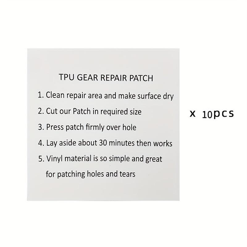 5/10Pcs Outdoor Tool Waterproof TPU Sticker Transparent Patch Repair Kit For Air Mattress, Swimming Ring, Tent, Canvas Canopy