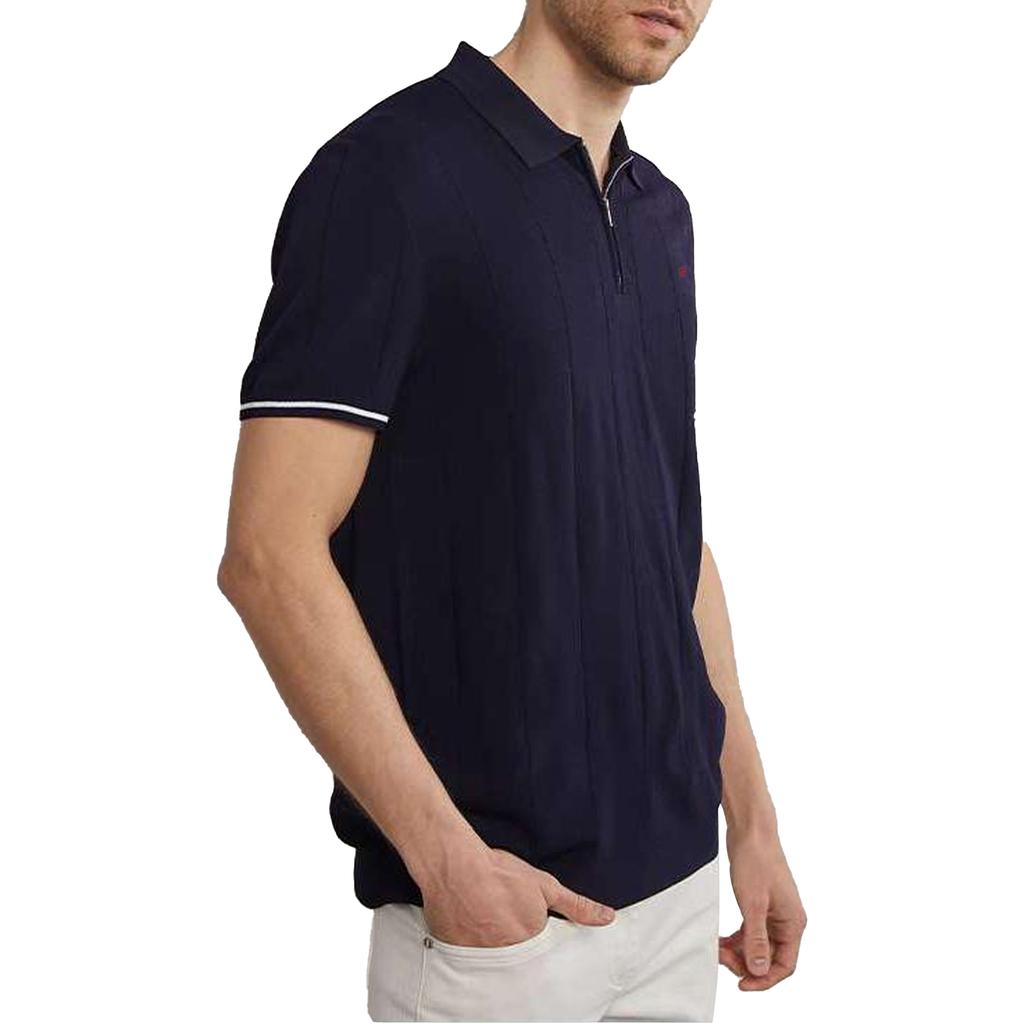 2026 New Summer Ribbed Knit Polo Shirt for Men Breathable and Cool Brand Quality Mens Textured Polo Shirts