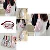 Fashionable Gray Red Blue Pink Ink-wash Chest Bag Ideal For Sports And Cycling