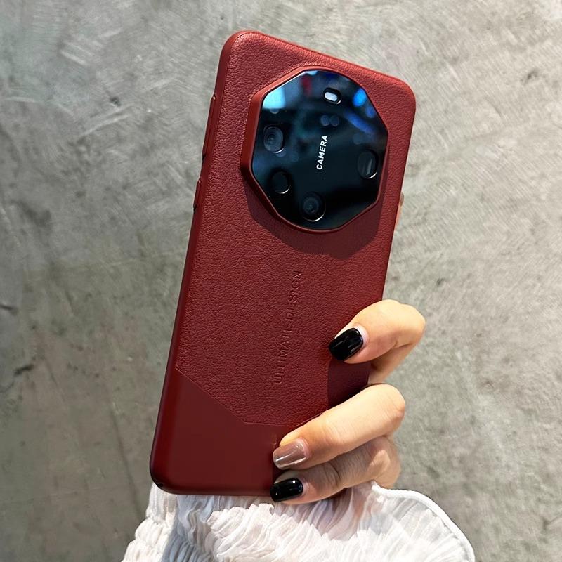 Extraordinary Master Is Suitable for Huawei Mate60pro Mobile Phone Case 40 Plain Leather Mate70 Anti Fall P70 Protective Case