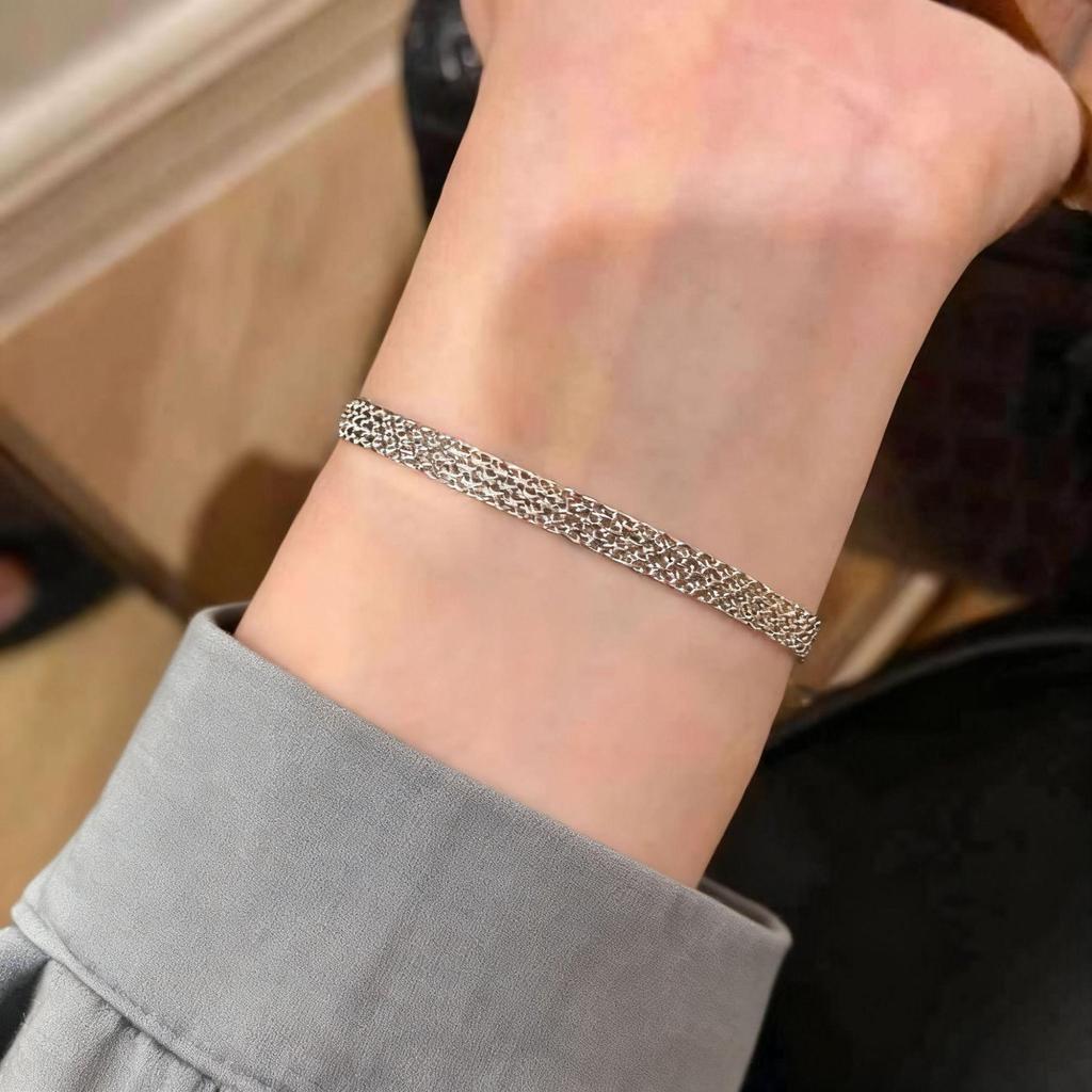 Trendy Multi-Layer Lace Chain Hip Hop Bracelet