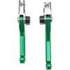 Brake Clutch Lever Pivot Folding Levers Set for KLX 110 KLX110 KLX110L 2010-2024 Green