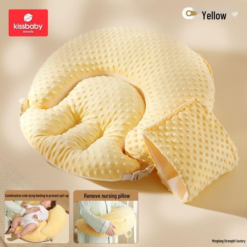 Postpartum Breastfeeding Support Pillow: Lying Down, Waist Support, Baby Holder, Sleep Wrap-Around Backrest