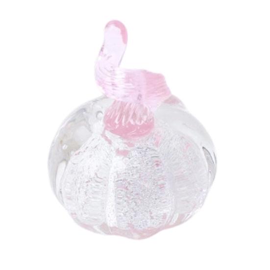 Hand Blown Glass Pumpkin Figurine Mini Halloween Thanksgiving Pumpkin Statue