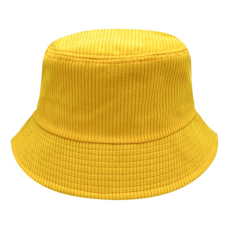 

Bucket Vintage Winter Hat Couples Solid Color Insulated Breathable Sunshade Hat жовтий