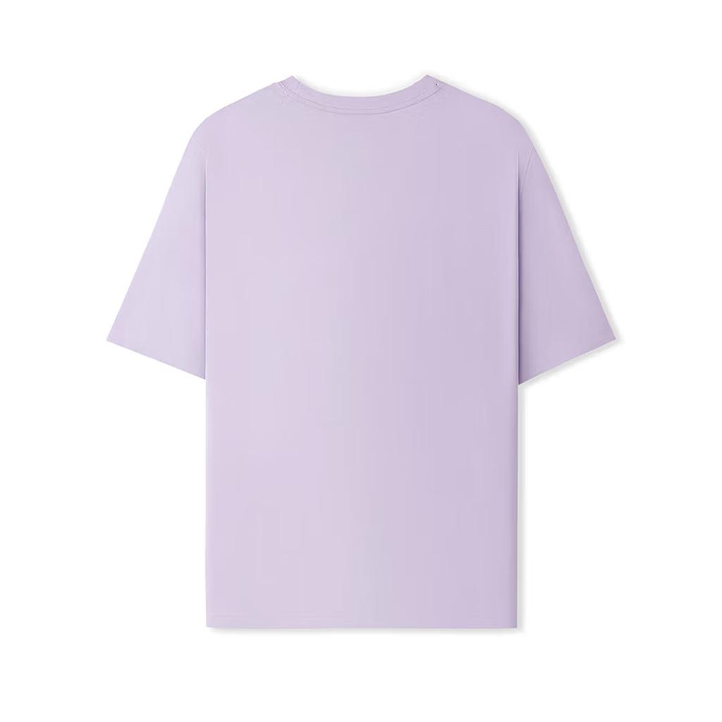 Skechers Versatile Fashion Comfortable Short Sleeve T-Shirt Unisex tops Light-Snow-Blue L225U144-00EW