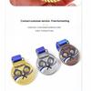 Pickleball Sports Medal Gold Silver Bronze Award Medal Enamel Painted Commemorative Prize For Tournament Competition Game Reward
