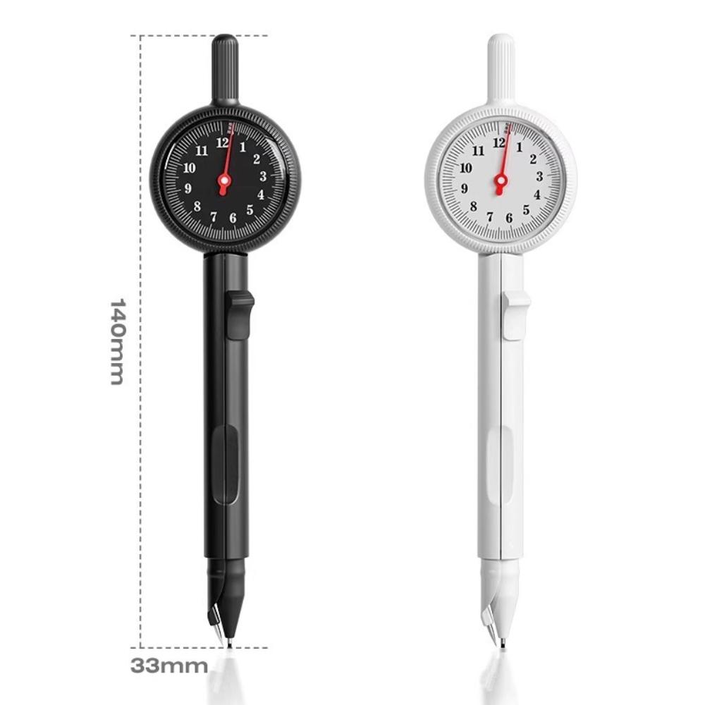 Radius Pointer Compass for Students Exam Drawing Circles 2B High-Precision Metal Ruler Compass Set Automatic Drafting Supplies