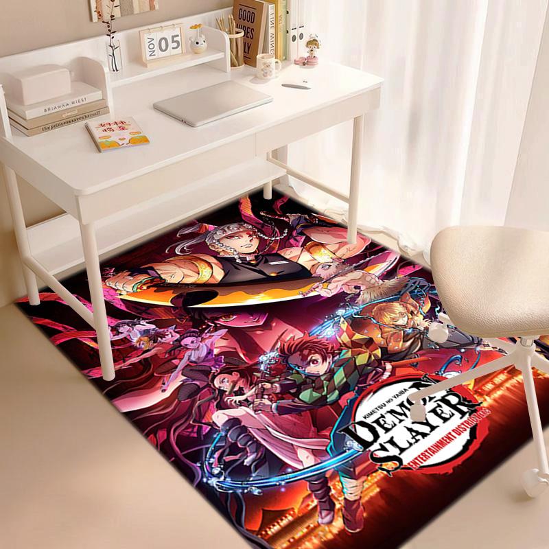 Japanese Manga Artist Koyoharu Gotouge's Demon Slayer Carpets, Home Decor, Non-slip Door Mats, Hallway Seat Mats, Outdoor Picnic Mats, Rugs H29