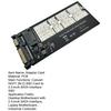 M.2 NGFF to SATA Adapter Card with Screwdriver B Key SSD Converter NGFF M.2 to 2.5 Inch SATA III Adapter Board for NGFF M.2 2280 2260 2242 2230 SSD