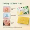 Moha Herbal Bathing Soap with Neem, Tulsi & Aloe  For Daily Use, Gentle Cleansing For Dry Skin, Hydrating Natural Body Soap  100gm X Pack Of 6