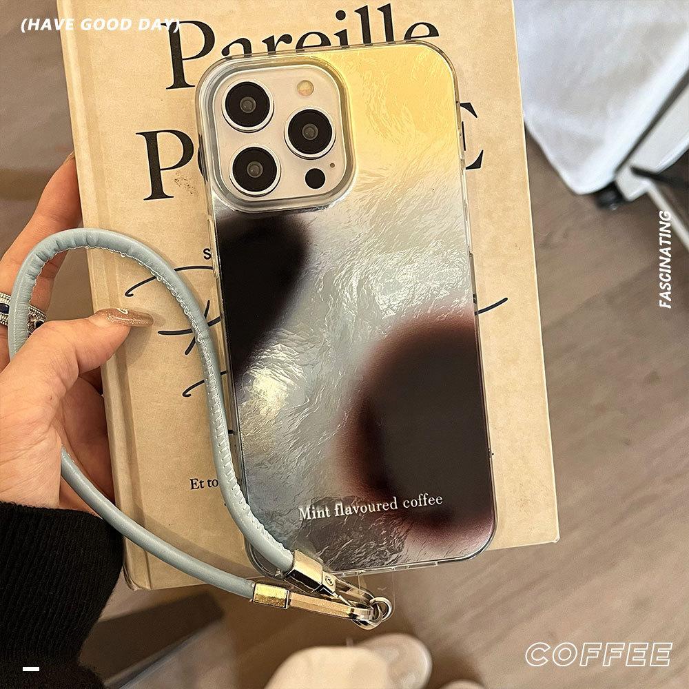 

Personalized Black Spots Suitable for IPhone16pro Mobile Phone Case Apple 15 Protective Case 14 Lanyard 13 Large Hole 12imd Apple 16