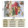 Red Truck Christmas Fleece Throw Blanket Nordic Merry Christmas New Year Blanket for Home Outdoor Super Warm Plush Thin Quilt