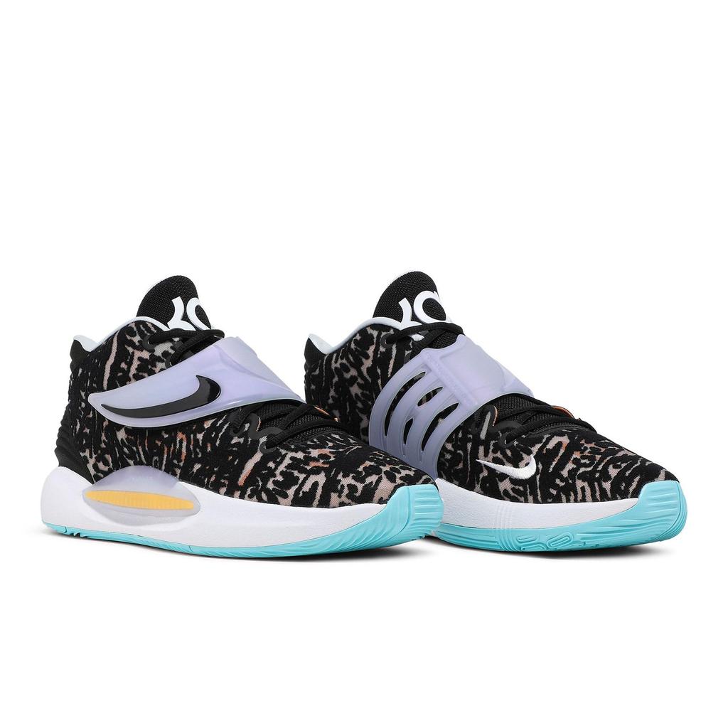 Nike KD 14 'Black White' (Unisex) Black / Copa / Orange Trance / White Basketball Shoes CW3935 001