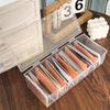 Game Card Flip Storage Box Plastic Playing Cards Case Transparent Clear Poker Boxes Adjustable Board Organizer Container