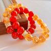 Large Particle Design Sense 12Mm Natural Citrine Chalcedony Bracelet Bracelet