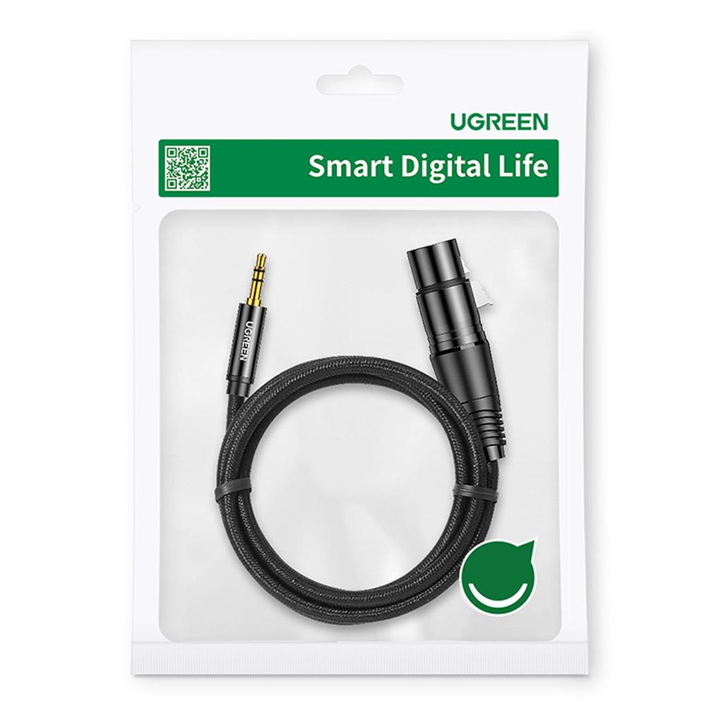Audio cable 3.5mm mini jack (male) - XLR (female) 1m black