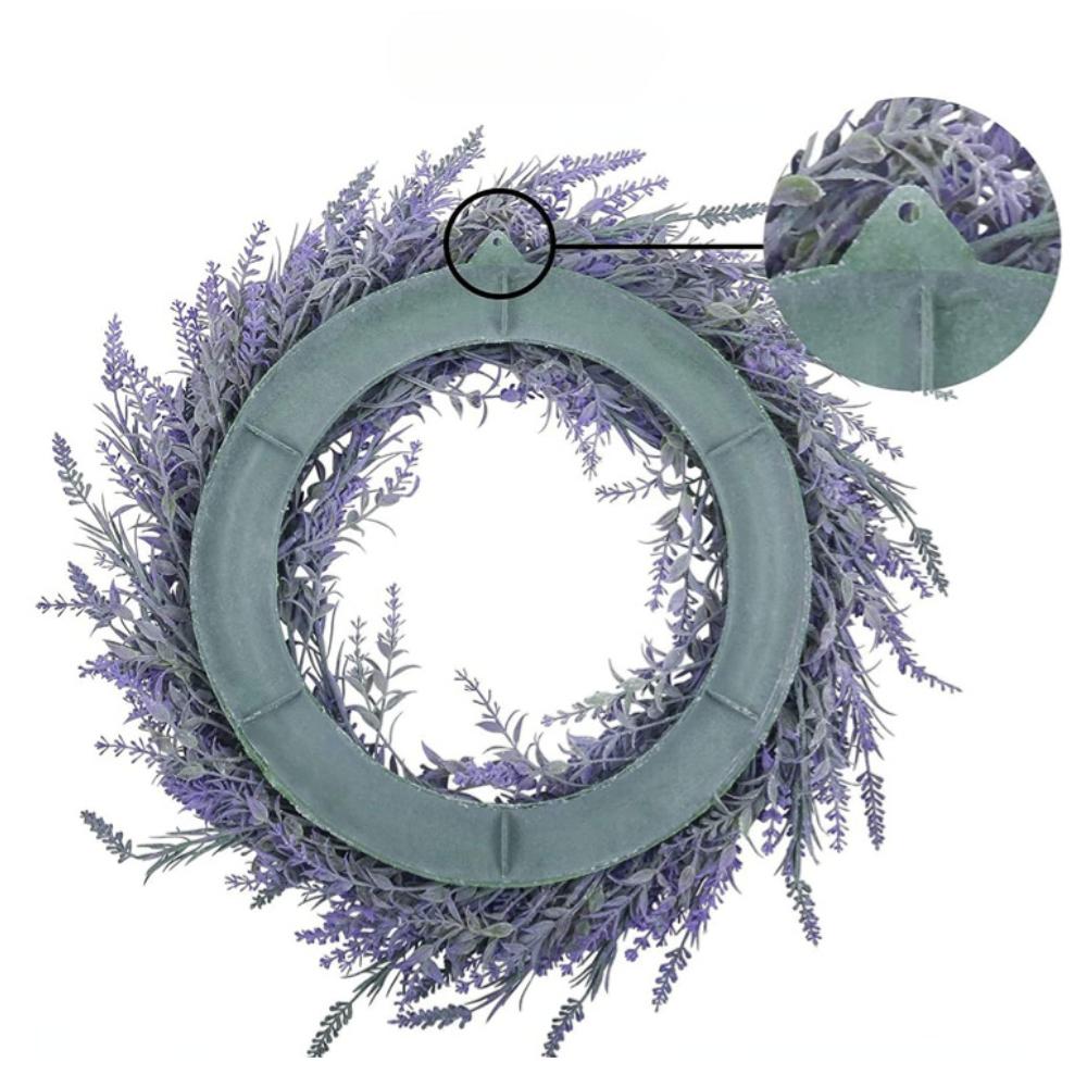 Levandulový věnec na domovní dveře Jarní/Letní věnce Věnce k předním dveřím do interiéru Venkovní Domov Stěna Okno Statek Svatební výzdoba