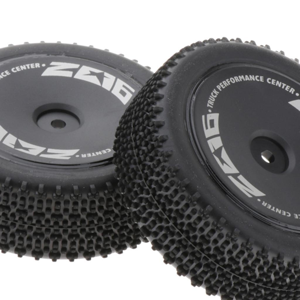 1 Pair RC Car Tire, Front Tyre Wheels Compatible for 144001 1/14