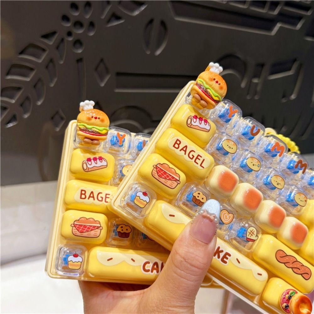 26-key Keyboard Keychain Pressable Keys Press Button Toy Cute Mini Keyboard Charm Gifts
