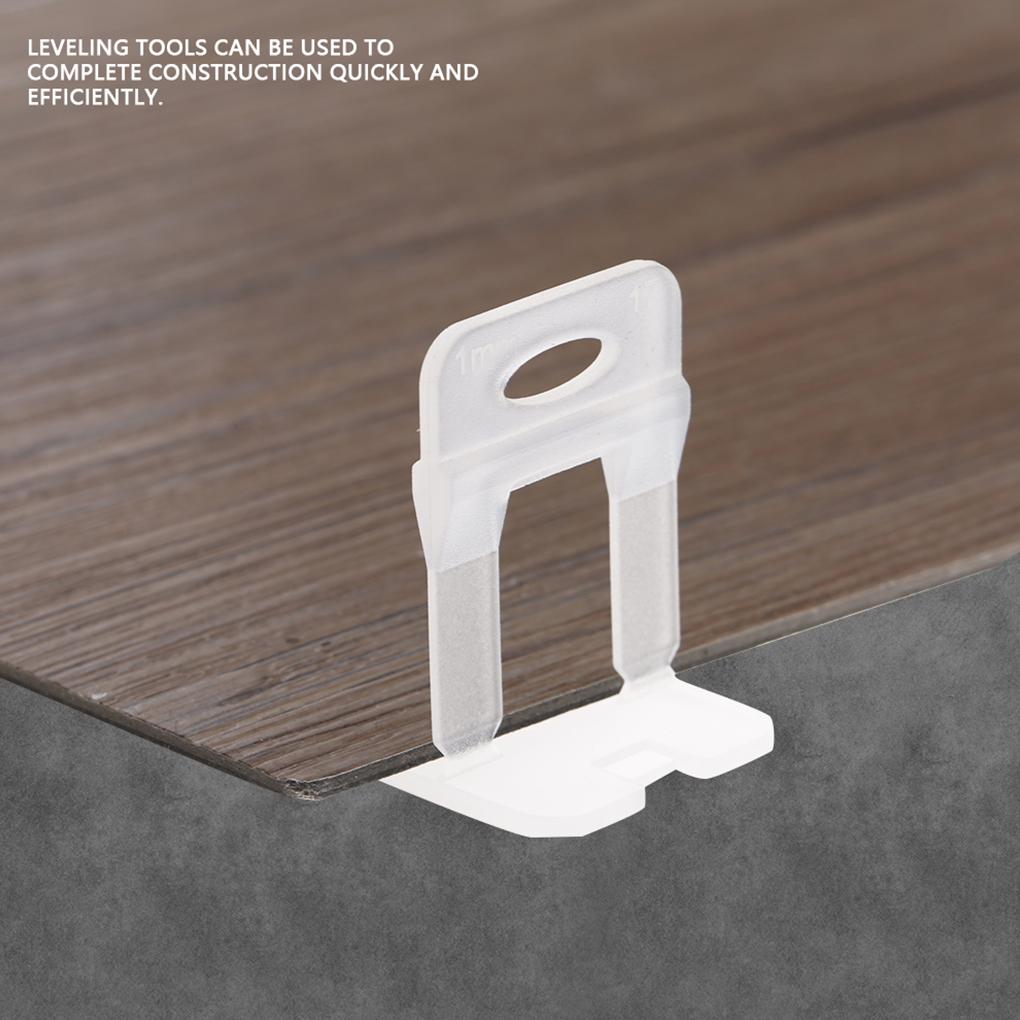 100pcs 1/1.5/2/2.5/3mm Leveling Wedges Tile Level Spacers Clips Floor Tile Tool