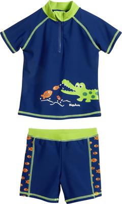 UV T-shirt and Shorts Set - Playshoes - Crocodile 86-92