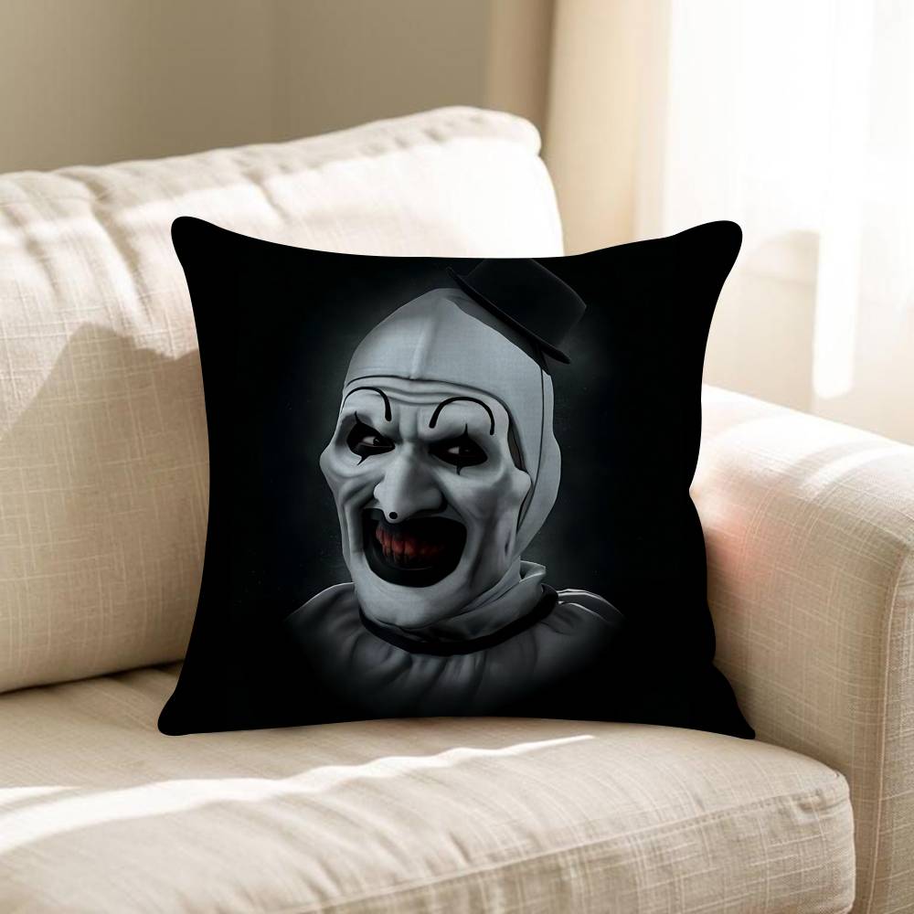 Movie TTerrifier 2 3 HHorror Clown Personalized Pillow Cover Kids Bedroom Wild Party Decor Pillowcase Kid Birthday Shower Gift