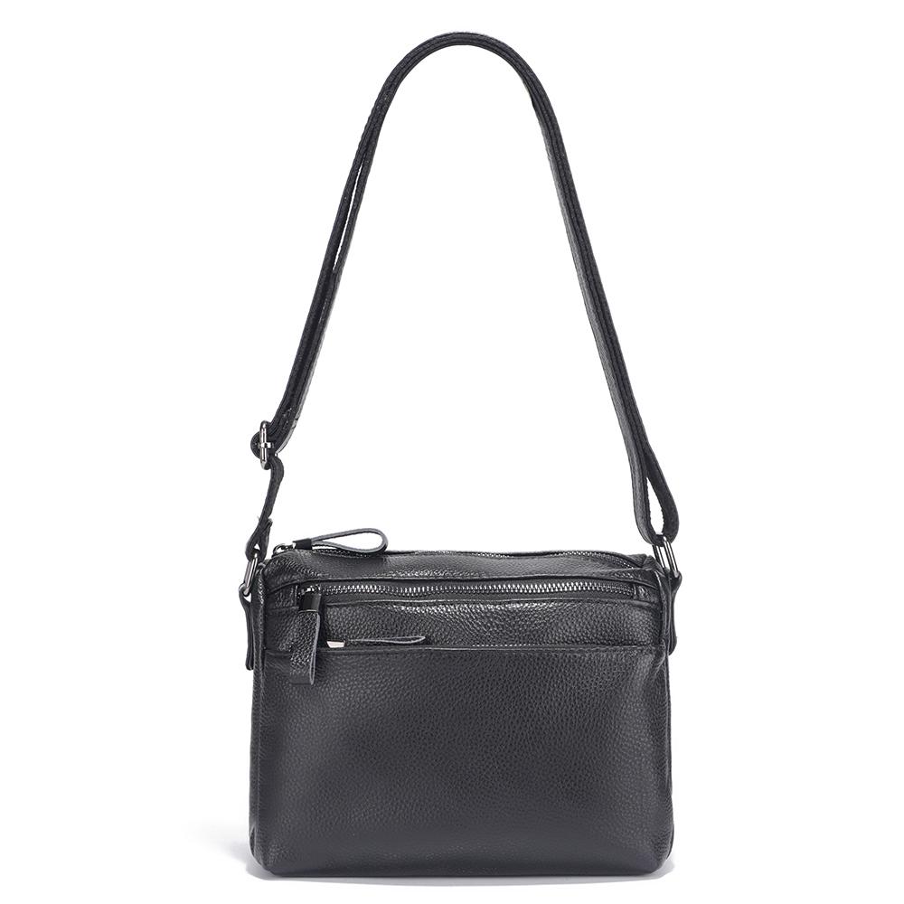 Zency Handbag For Women Genuine Leather Crossbody Multiple Compartments