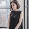 J.Lauren 08N0816 Black Angel Angel Pendant Long Silver Necklace