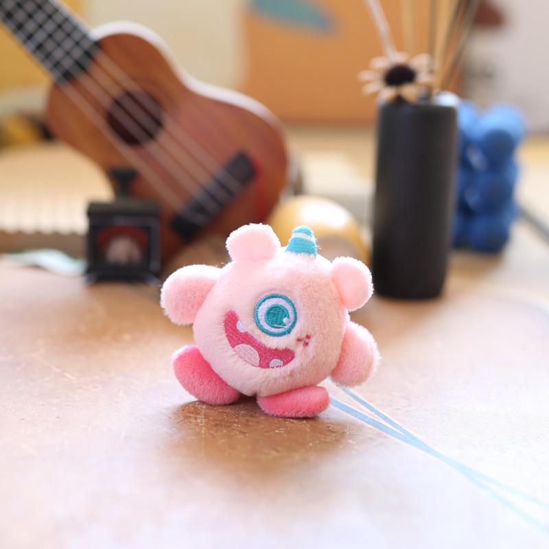 Cute Little Monster Pendant Plush Toy Doll Big-eyed Bag Hanging Decoration Keychain Doll Doll