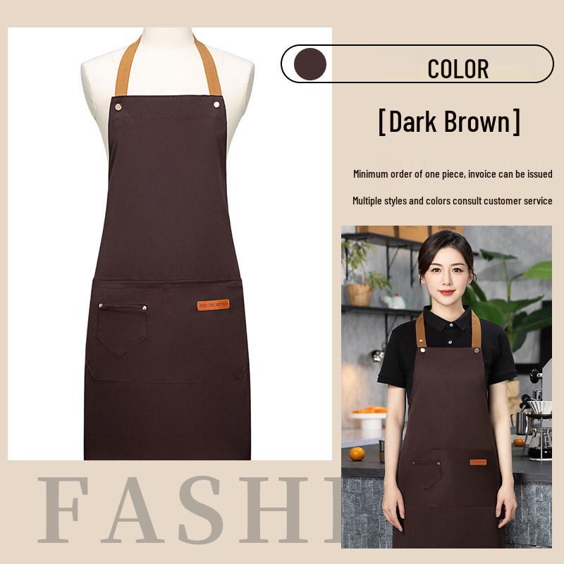 Oil-Proof Young Style Waterproof Apron for Baking, Bread, Coffee & Catering