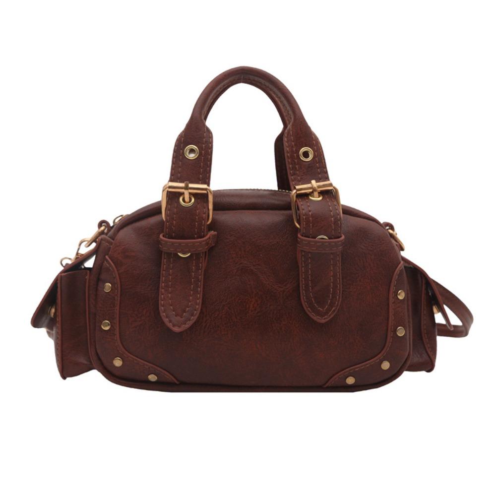 Pu Leather Vintage Underarm Bag Spicy Girl Locomotive Pack Punk Armpit Bag  Girls
