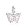 New copper Colorful Butterfly Dragonfly Flower Charm Compatible With Authentic Pendant Bracelets Necklaces Women Do It Yourself Fine Jewellery