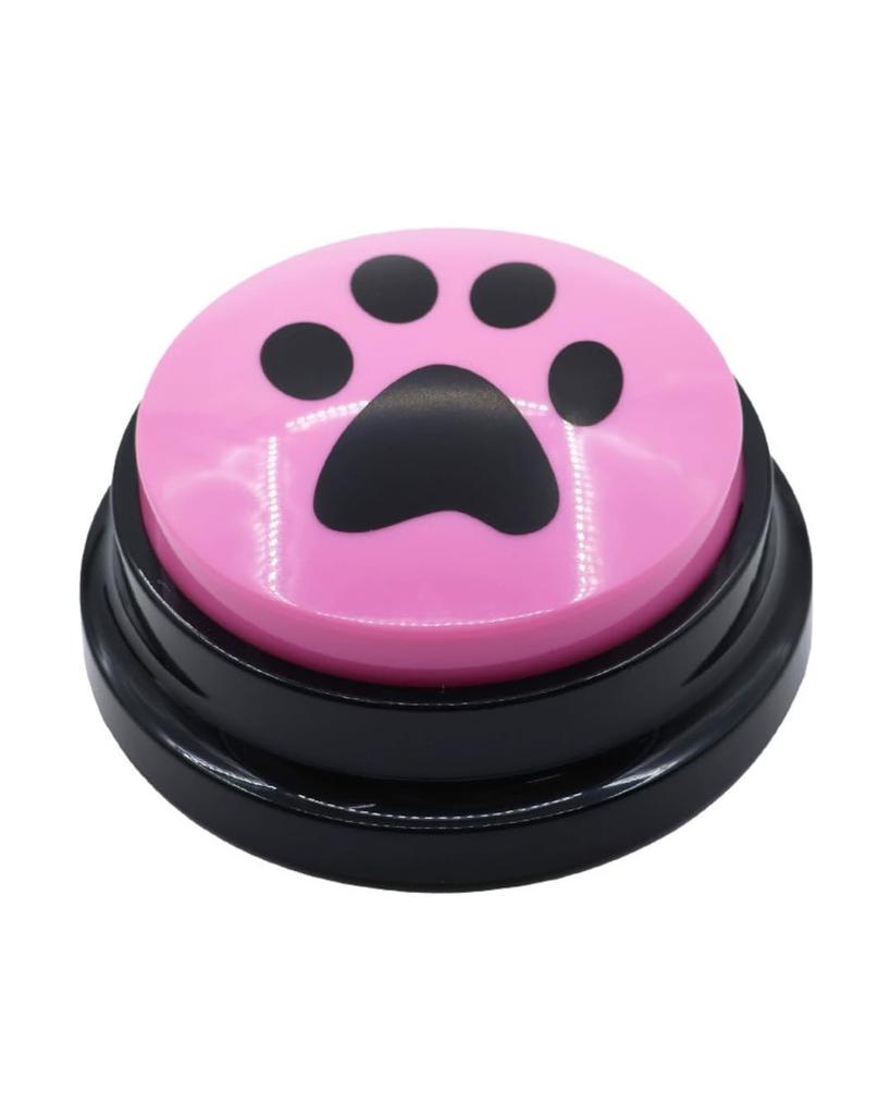 Pet Communication Conversation Talking Toy with Recording Educational Toy with Training Set of 4 Paw Dog/Cat Function, Buttons, Supplies, (with Print)