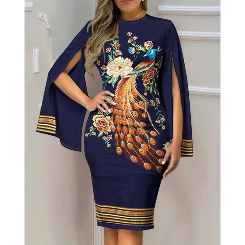 BITCED Moda Yaz Bahar Kısa Kollu V Yaka Günlük Elbiseler
