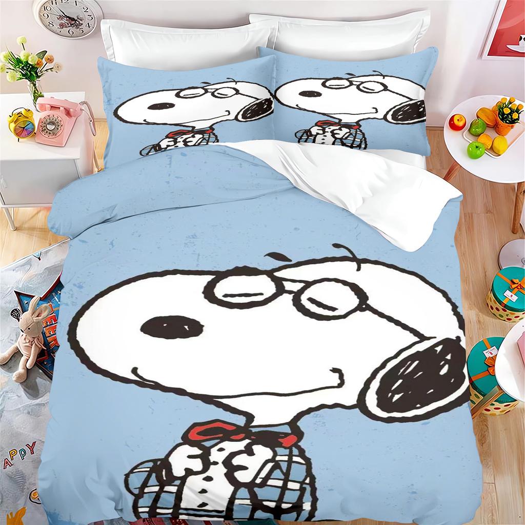 Happy Dog Duvet Cover Sets Bedding Set Home Anime Comforter Bed Linen Twin Queen King Size Dropshipping Gift