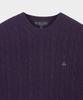 BROOKS BROTHERS Wool Cable Sweater (Violet) (Bbwrmbf401)