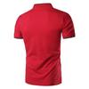 Men's Short Sleeve Patchwork Polo Shirt Stand Collar Golf Clothing Men Polo Casual T Shirts