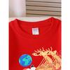 European sizes Santa Claus Reindeer Sleigh Christmas Stars Globe Girls' Crew Neck Sweatshirt, Autumn Winter Western Top.